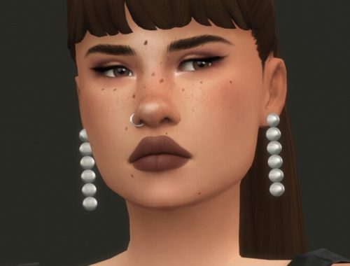 PEARLIZED EARRINGS VER 2 TO 5 at Candy Sims 4