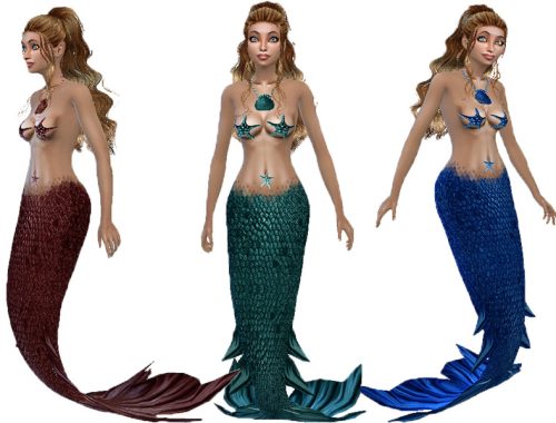 Pearly mermaid set (Island living)