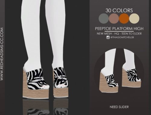PEEPTOE PLATFORM by Thiago Mitchell at REDHEADSIMS
