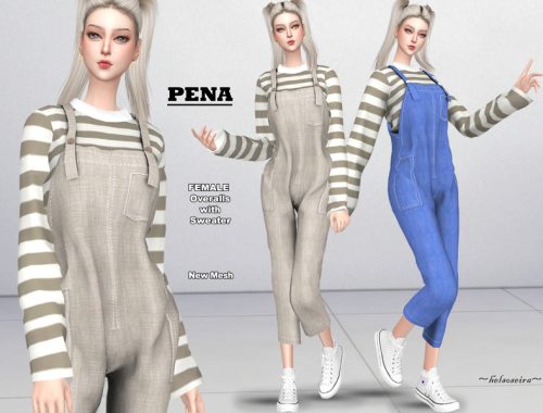 PENA - Overalls with Sweater