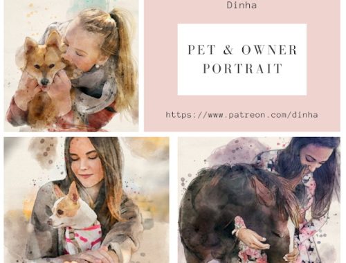 Pet & Owner Portrait at Dinha Gamer