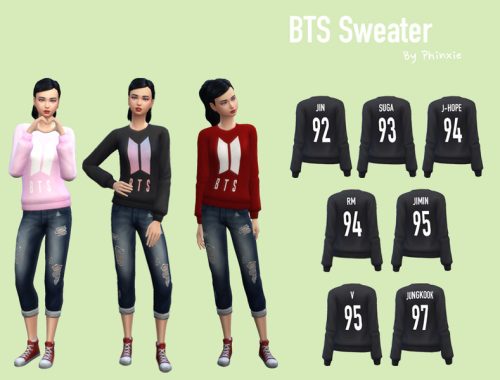Phinxie - BTS Sweater - Spa Day needed
