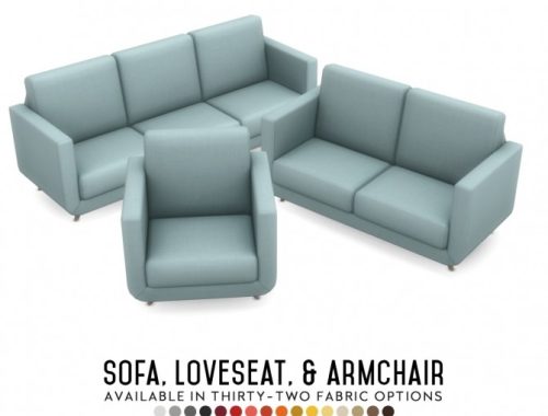 Phoebe Suite: Sofa, Loveseat & Armchair at Simsational Designs