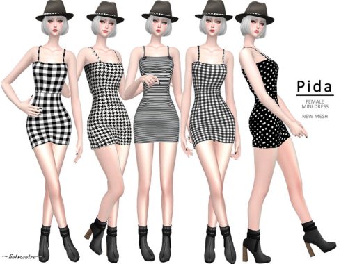 PIDA - Gingham mini Dress