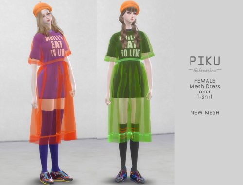 PIKU - Dress over T-shirt