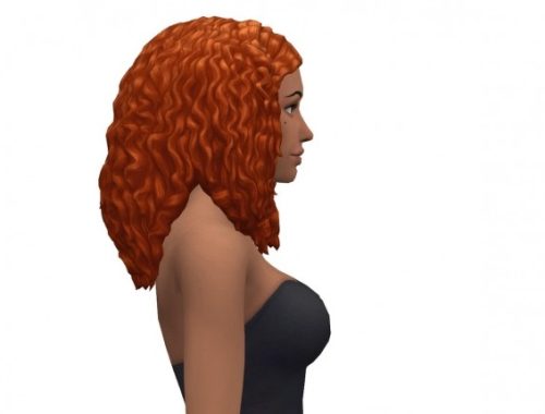 Pinafront Curls Hair at leeleesims1