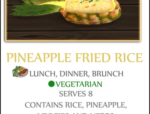 PINEAPPLE FRIED RICE at Icemunmun