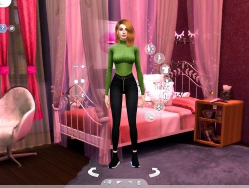 Pink Bedroom CAS Background by Togotica at Mod The Sims