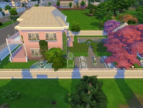 Pink House by Brainlet at Mod The Sims