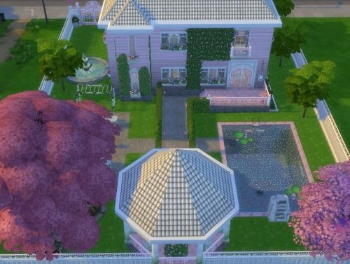 Pink House by Brainlet at Mod The Sims
