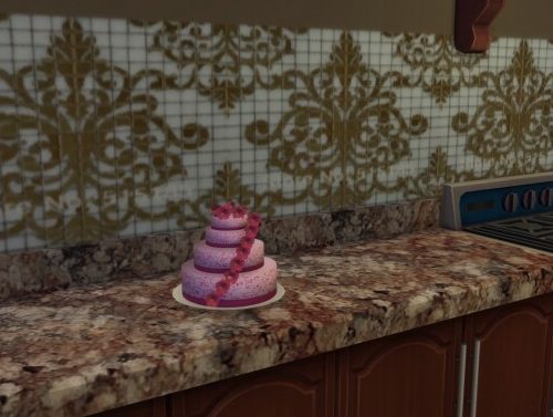 Pink Rose Swirl Cake For Baking by Laurenbell2016