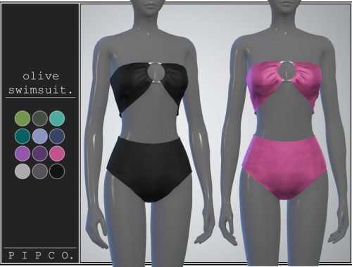 pipco - olive swimsuit collection.