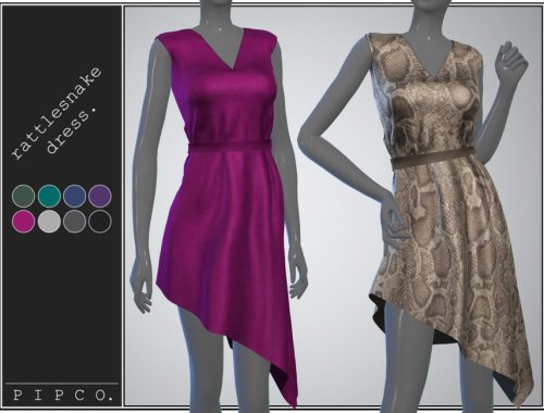 pipco - rattlesnake dress collection.