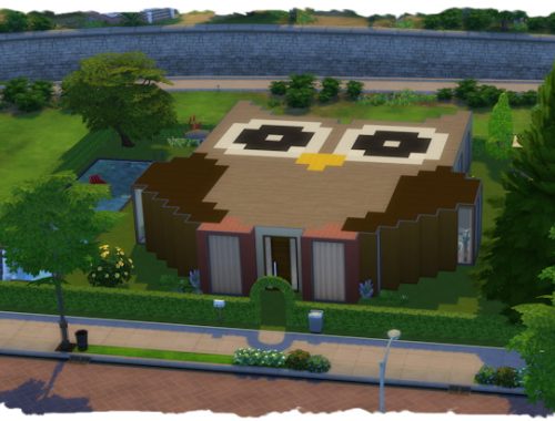 Pixel house owl by Chalipo at Beauty Sims