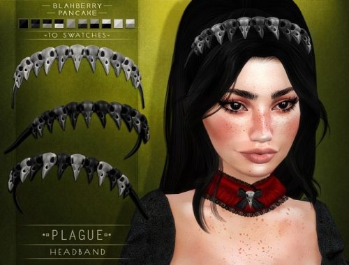 Plague choker and headband at Blahberry Pancake