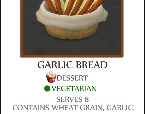 PLAIN GARLIC BREAD at Icemunmun