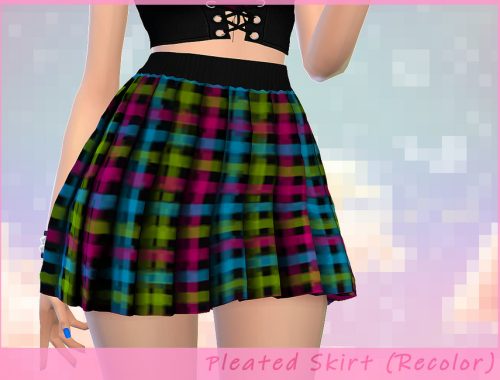 Pleated Skirt (Recolor - Mesh Needed)