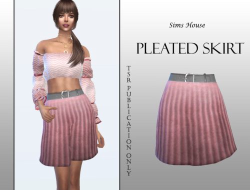 Pleated skirt