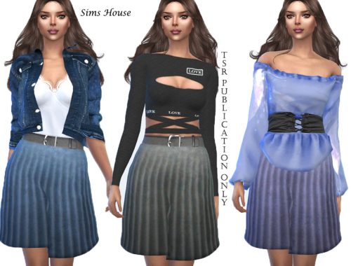 Pleated skirt