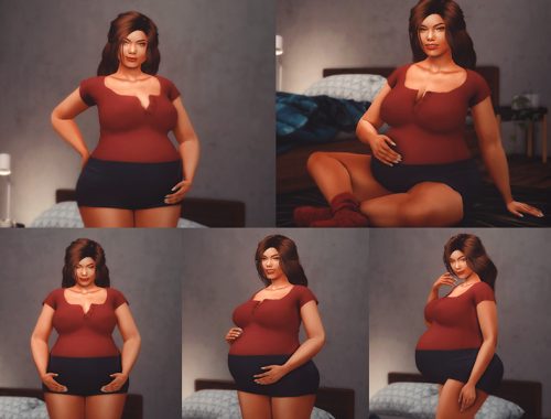 Plus size Pregnancy Poses
