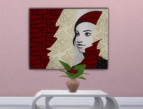 Poinsettia table flower at Trudie55