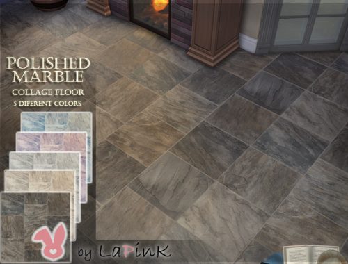 Polished Marble Collage Floor