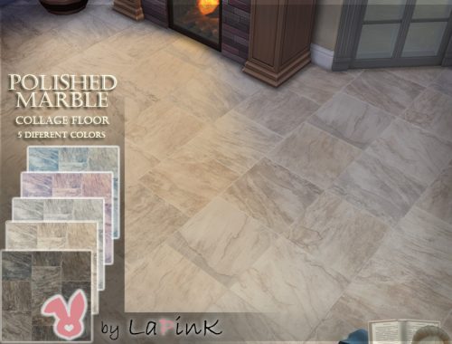 Polished Marble Collage Floor