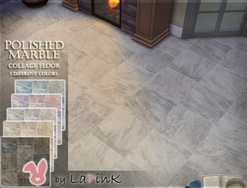 Polished Marble Collage Floor