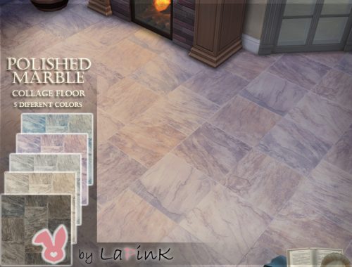 Polished Marble Collage Floor