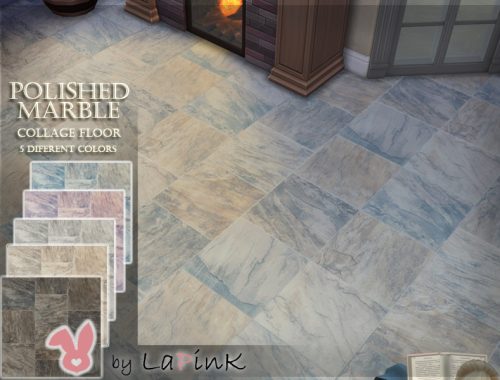 Polished Marble Collage Floor