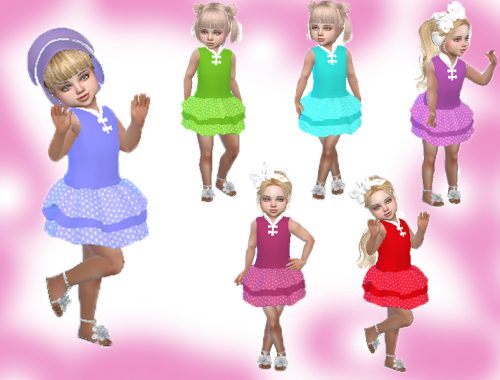 Polka dot dresses for toddlers