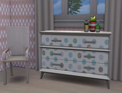 Polka Dotted Dresser
