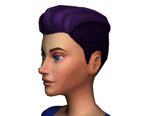 Pompadour Retro Purple Recolor