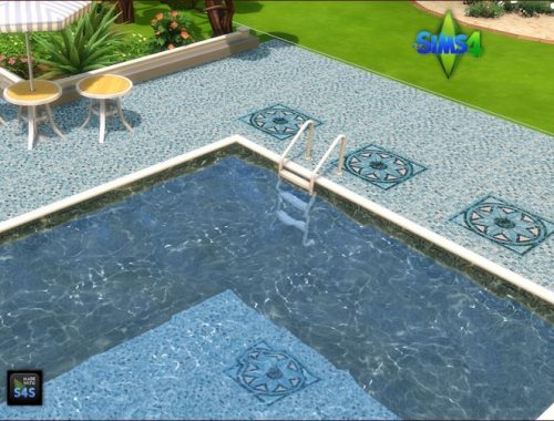 Pool tiles for walls and floors by Mabra at Arte Della Vita