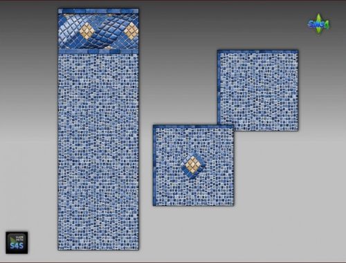 Pool tiles for walls and floors by Mabra at Arte Della Vita