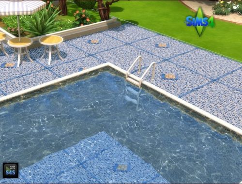 Pool tiles for walls and floors by Mabra at Arte Della Vita
