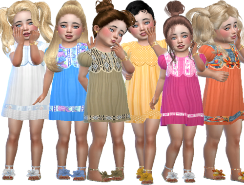 Poppy toddler dress (Base game)