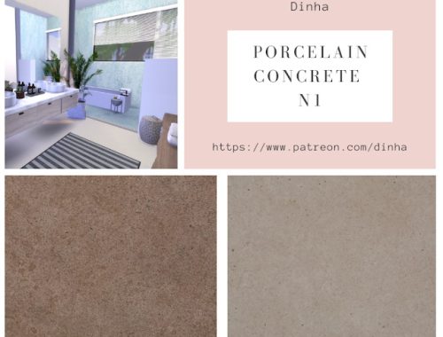 Porcelain Concrete N1 Wall & Floor 20 Textures at Dinha Gamer