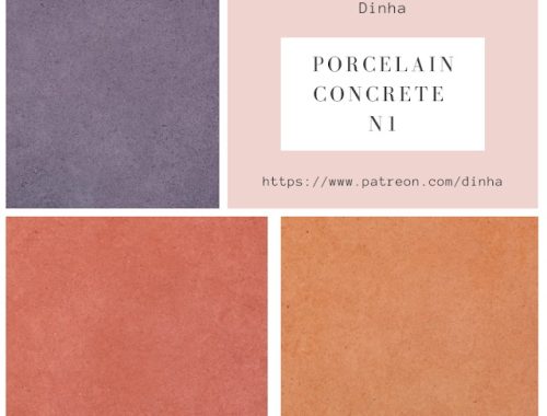 Porcelain Concrete N1 Wall & Floor 20 Textures at Dinha Gamer
