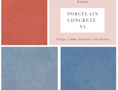 Porcelain Concrete N1 Wall & Floor 20 Textures at Dinha Gamer