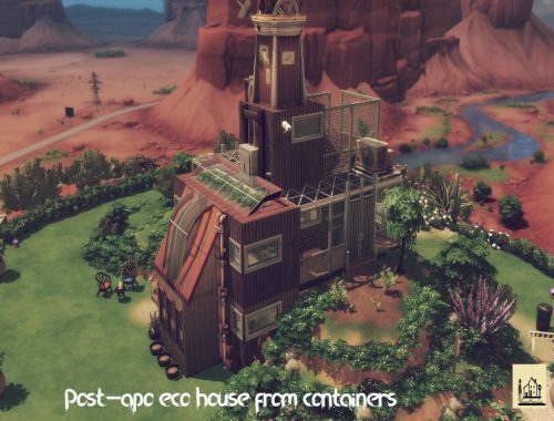 Post-apo eco container house