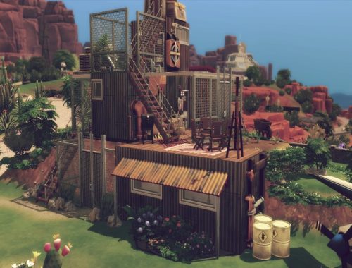 Post-apo eco container house