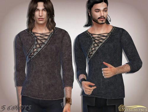 Post Apocalyptic Asymmetric-neck Top