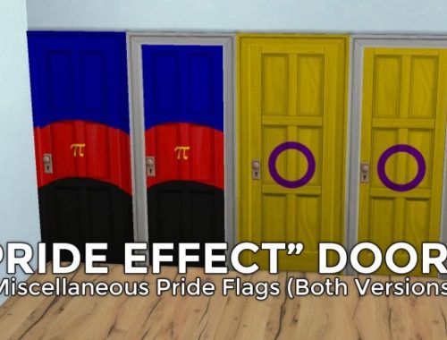 Pride Effect Doors by RobinKLocksley at Mod The Sims