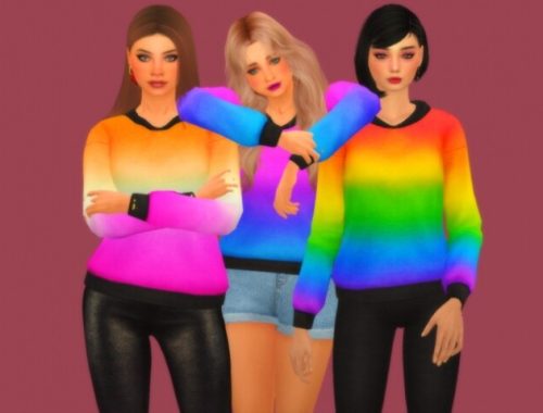 Pride Sweater + Eyeliner at Daisy Pixels