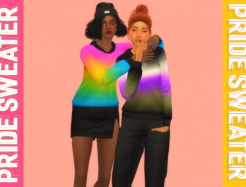 Pride Sweater + Eyeliner at Daisy Pixels