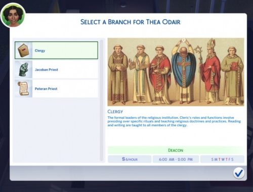 Priest Career mod by sokkarang