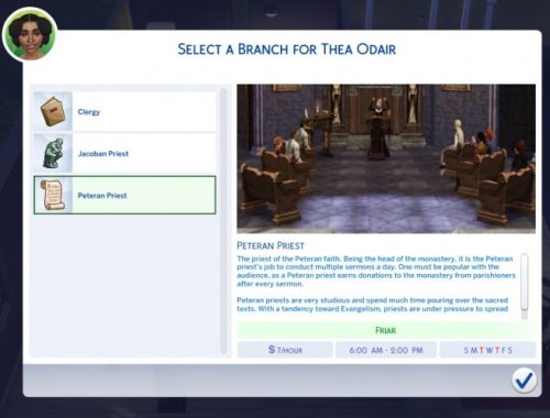Priest Career mod by sokkarang
