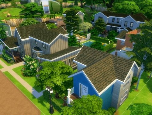 Primavera Village | 6 houses in 1 lot by iSandor at Mod The Sims