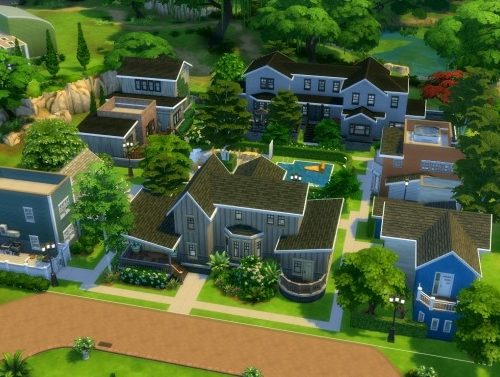 Primavera Village | 6 houses in 1 lot by iSandor at Mod The Sims